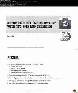 Build+Deploy+Test with TFS 2015 and Selenium