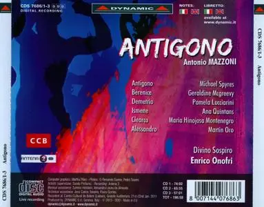 Enrico Onofri, Divino Sospiro - Antonio Mazzoni: Antigono (2014)