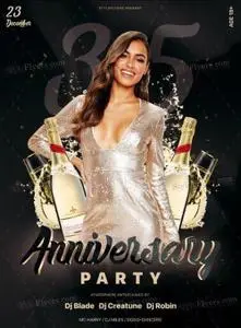 Anniversary Party PSD Flyer Template