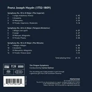 Oregon Symphony & Carlos Kalmar - Haydn: Symphonies Nos. 53, 64 & 96 (Live) (2017)