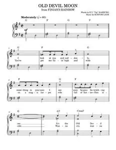 Old Devil Moon - E.Y. Harburg (Easy Piano)