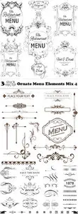 Vectors - Ornate Menu Elements Mix 4