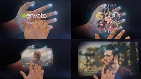 Interactive Hand Hologram Opener - Project for After Effects (VideoHive)