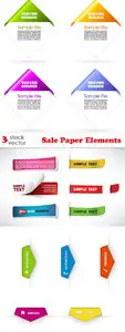 Vectors - Sale Paper Elements