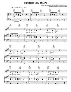 Echoes In Rain - Enya (Piano-Vocal-Guitar)