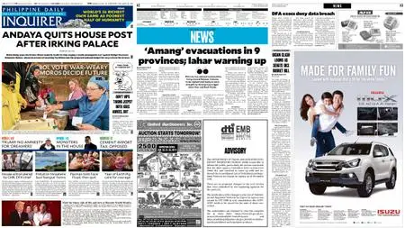 Philippine Daily Inquirer – January 22, 2019