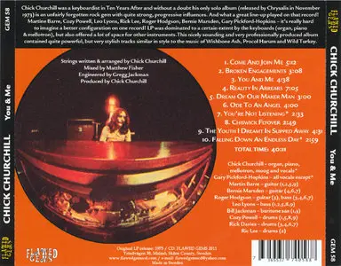 Chick Churchill - You & Me (1973) [Reissue 2011]