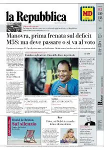 la Repubblica - 3 Ottobre 2018