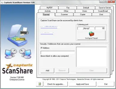 Capturix ScanShare 7.06.848 Enterprise Edition