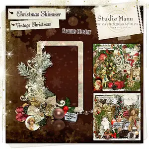 Scrap Kit "Merry  Christmas 2010" & Vintage Christmas Frame