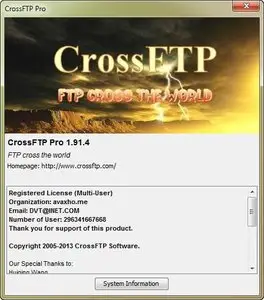 Crossworld CrossFTP Professional 1.91.4