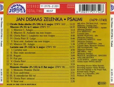 Pavel Baxa, Prague Madrigal Singers & Orchestra - Jan Dismas Zelenka: Psalmi (1995)