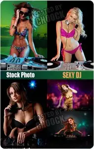 Sexy DJ - Stock Photo