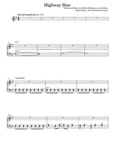 Highway star - Deep Purple (Piano Vocal)