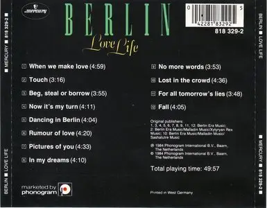 Berlin - Love Life (1984)