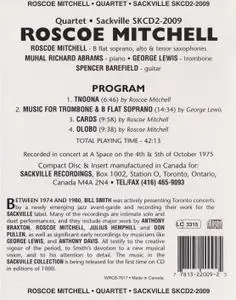 Roscoe Mitchell - Quartet (1975) {Sackville SKCD2-2009 rel 2002}