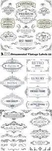 Vectors - Ornamental Vintage Labels 22