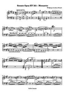 MozartWA - Sonate Opus KV 331 - Menuetto
