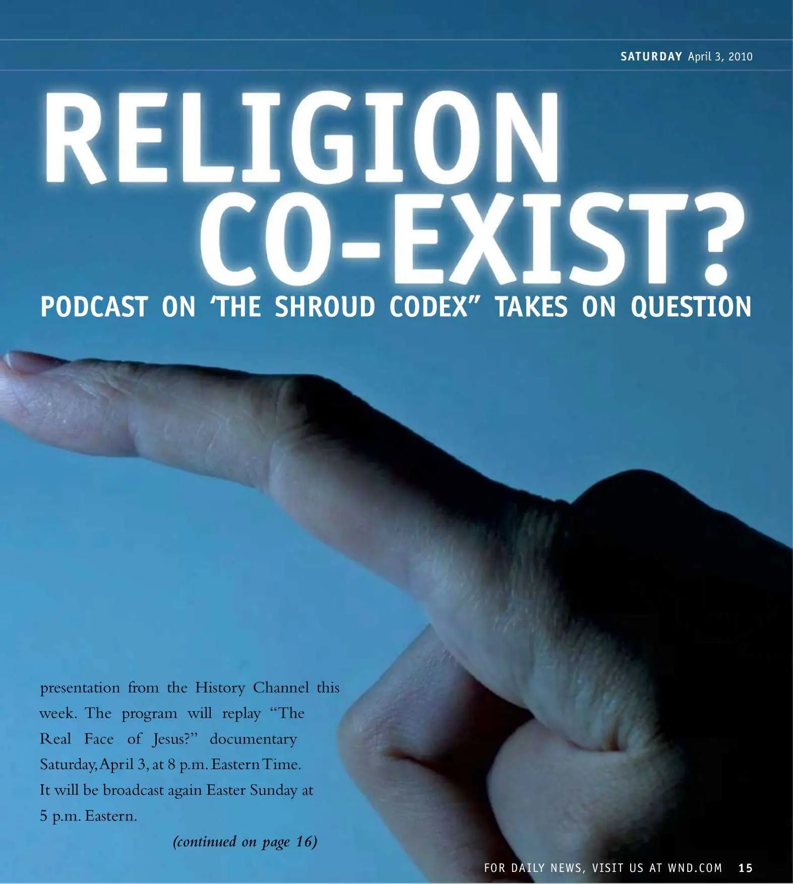 WorldNetWeekly - No.14 (3 April - 9 April 2010)