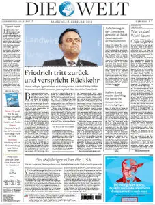 Die Welt am 15 Februar 2014