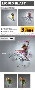 GraphicRiver Liquid Blast Photoshop Action