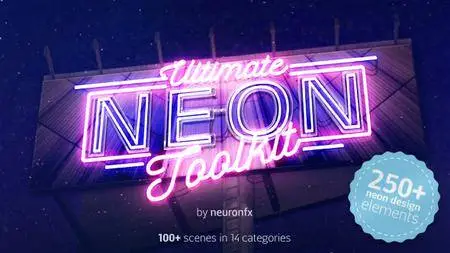 Ultimate Neon Toolkit - Neon Sign Mockup Kit - Project for After Effects (VideoHive)