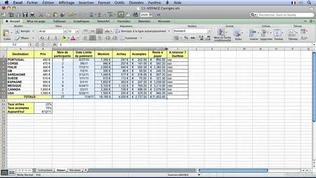 Excel 2011 pour Mac : Les indispensables