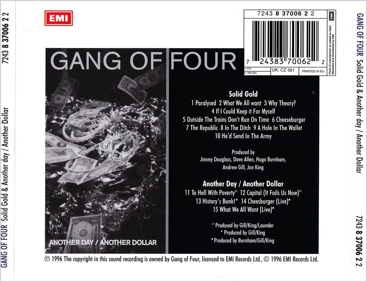 Gang Of Four - 'Solid Gold' (1981) + EP 'Another Day / Another Dollar ...