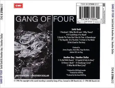 Gang Of Four - 'Solid Gold' (1981) + EP 'Another Day / Another Dollar' (1982) 2 in 1 CD Reissue 1996