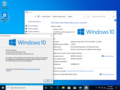Windows 10 20H1 2004.19041.450 Aio 16in1 (x64) Multilanguage August 2020 Preactivated