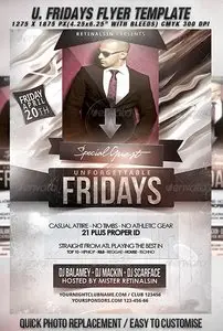 GraphicRiver Unforgettable Fridays Flyer Template