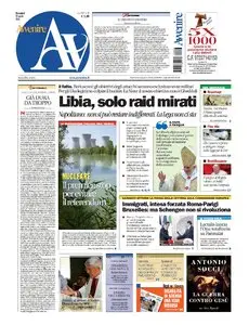 AVVENIRE 26 27 APRILE 2011