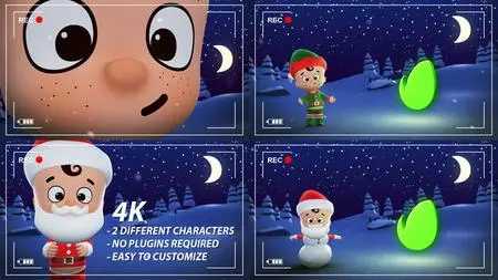 Santa & Elf Christmas Animation - Project for After Effects (Videohive)