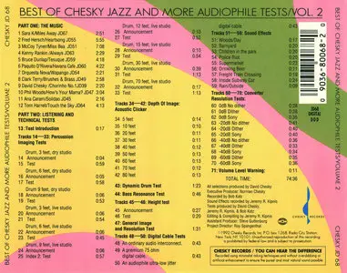 VA – Best Of Chesky Jazz And More Audiophile Tests Volume 2 (1992)