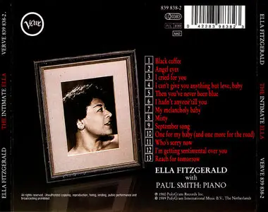 Ella Fitzgerald – The Intimate Ella (1960)(Verve)