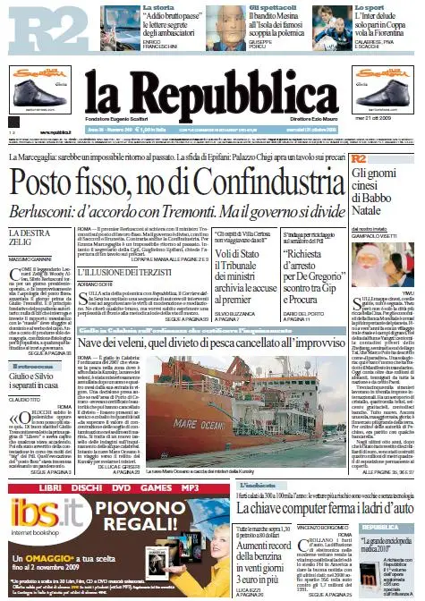 La Repubblica (21-10-09)