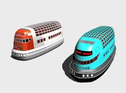 TWO HOVER BUSES