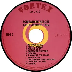 Keith Jarrett Trio - Somewhere Before (1968) {2007 Japan Mini LP, 24-bit, WPCR-25150}
