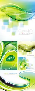 Green Abstract Backgrounds Vector
