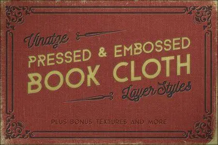 CreativeMarket - Vintage Pressed Book Cloth Styles+