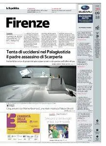 la Repubblica Firenze - 20 Settembre 2018