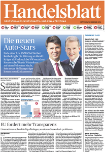 Handelsblatt vom Mittwoch, 10. Dezember 2014
