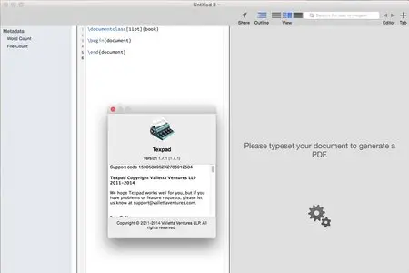 Texpad 1.7.1 Multilangual Mac OS X