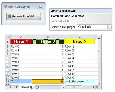 Softgroup .NET Excel Xml 2.0.4316