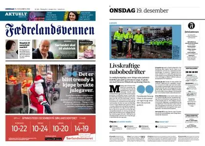 Fædrelandsvennen – 19. desember 2018