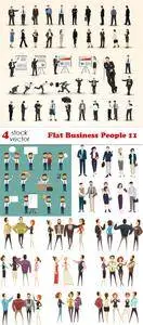 Vectors - Flat Business People 11