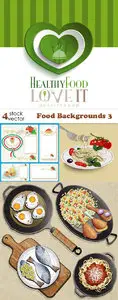 Vectors - Food Backgrounds 3