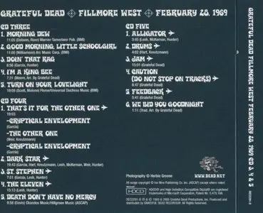Grateful Dead - Fillmore West 1969: The Complete Recordings (2005) [10CD+Bonus CD BoxSet] {Grateful Dead Prod.} [repost]