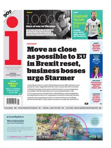 The i Newspaper - 18 November 2024