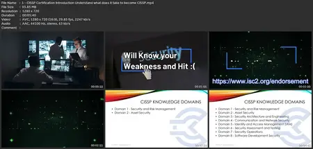 Cissp Certification - Cissp Exam Training - Domain 1 To 8